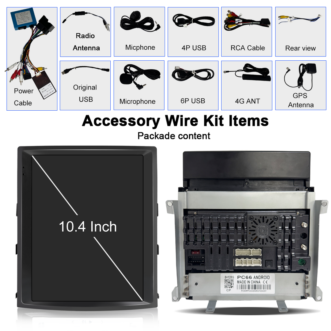 10.4 inch |  Porsche Cayenne | 2011-2016 | GPS Navigation Radio | Android 14 Multimedia