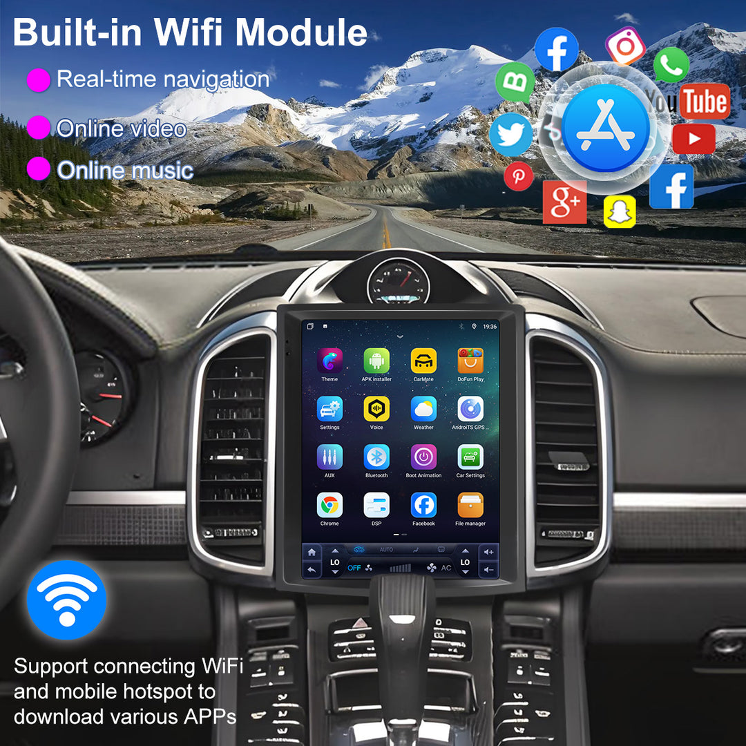 10.4 inch |  Porsche Cayenne | 2011-2016 | GPS Navigation Radio | Android 14 Multimedia