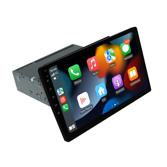 Android10 Universal 1Din Manual-Rotary Car Multimedia Player Stereo 4G/ WIFI 10.2 Inch Touch Screen Carplay Radio GPS Navigation