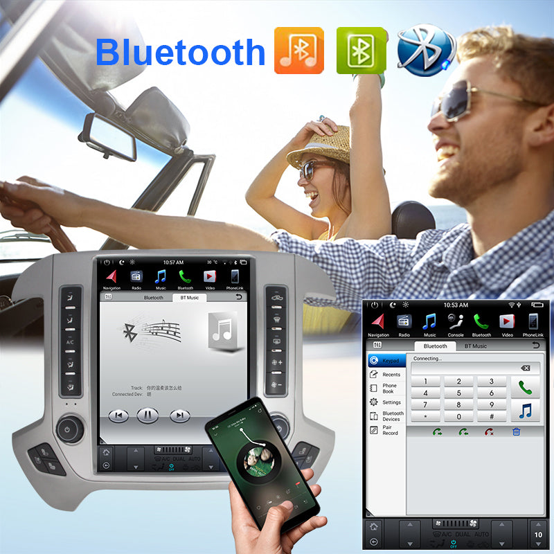 Kspiv | 12.1'' | Car Multimedia Player | GMC Sierra VIA Vtrux Truck 2014-/Chevrolet Silverado LD 2014-|  Middle Level