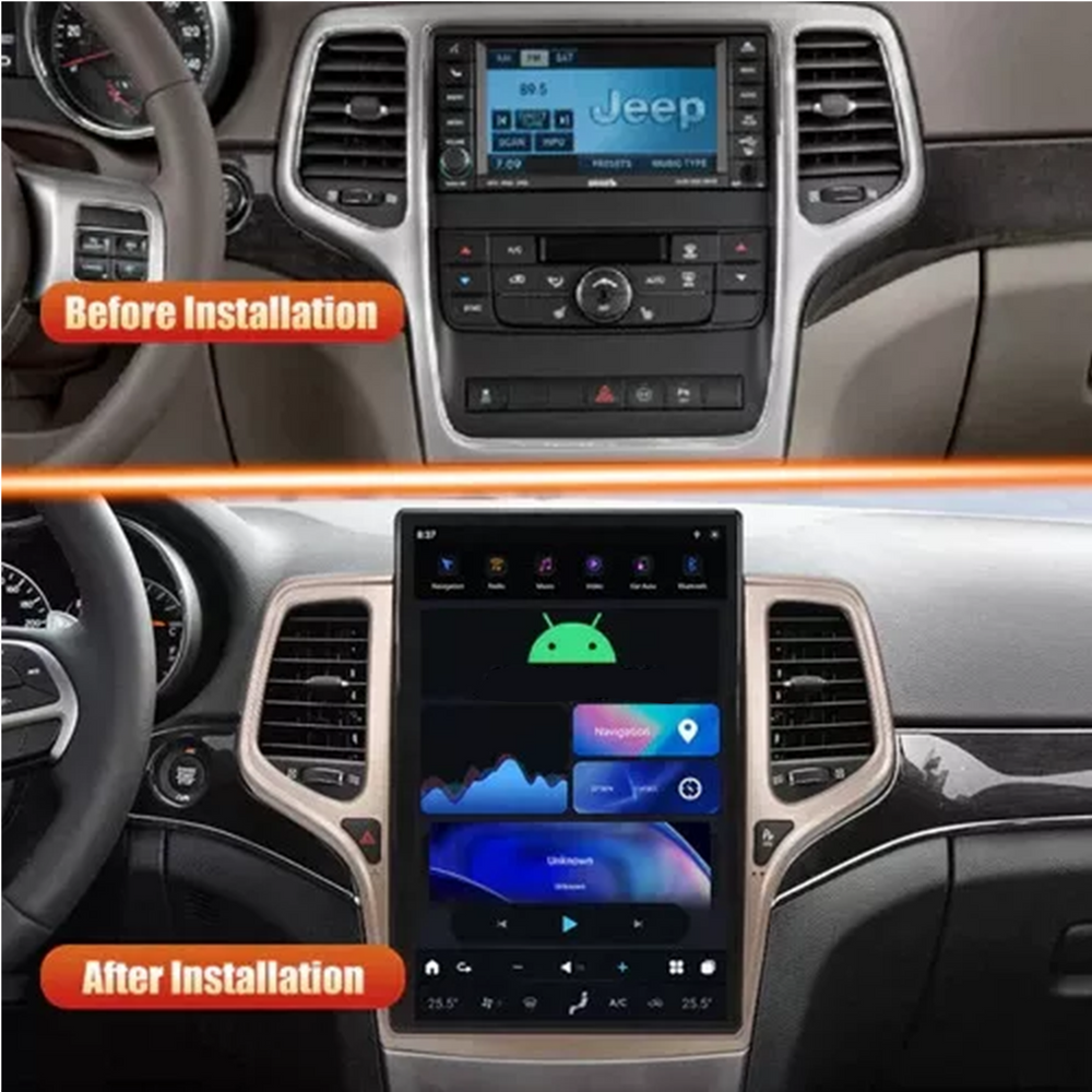 14.4 Inch |Jeep Grand Cherokee | Tesla Vertical Screen | Multimedia Player | 2014-2020