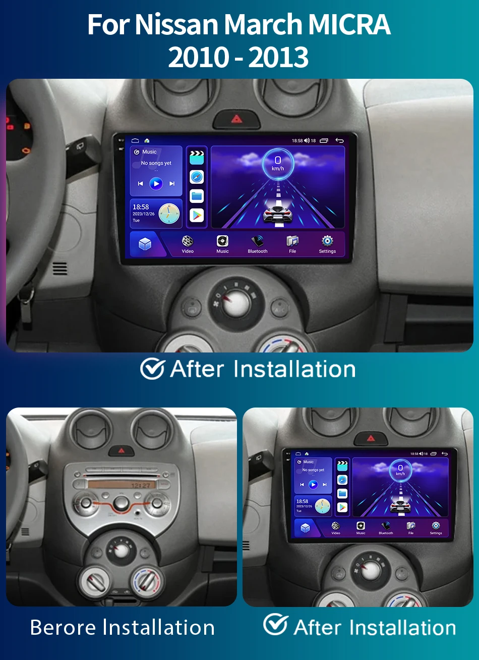 For Nissan March MICRA 2010 2011 2012 2013