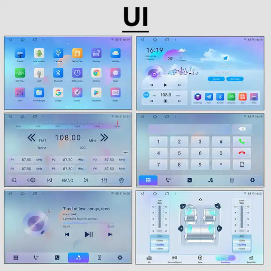 11.8 Inch Touch Screen Universal Stereo 