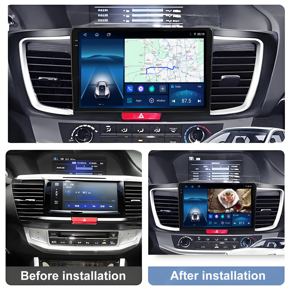 9.5 Inch 2K Touch Screen for Honda Accord 9 2012-2018 Radio, Android Car Stereo with Carplay Android Auto in Dash GPS Navigation Bluetooth WIFI FM Steering Wheel Controls