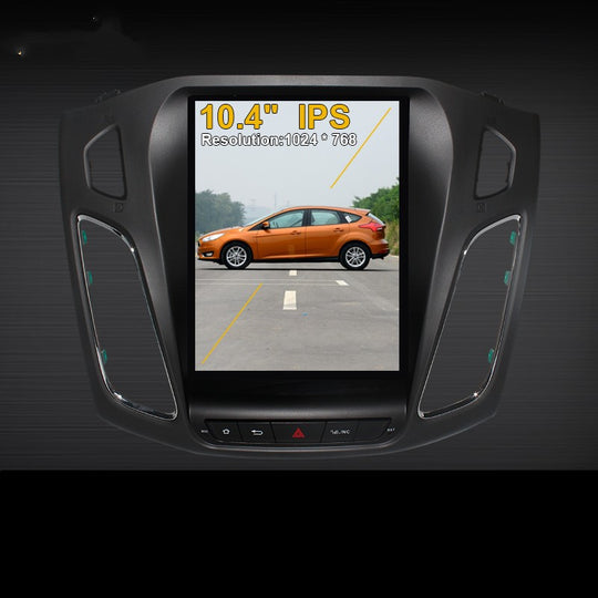 KSPIV Android 10.4 inch Tesla Style Screen for Ford Focus 2012 2013 2014 2015 Car Radio Stereo GPS Navigation Support OBD2 With Carpaly Headunit