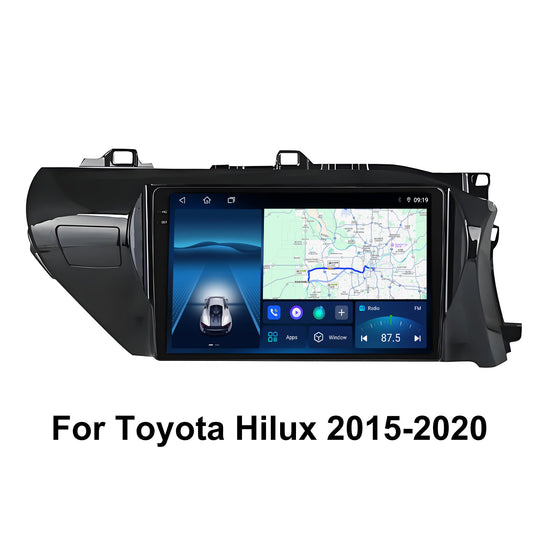 10 Inch Touch Screen for Toyota Hilux 2015-2020 Radio, Android Car Stereo with Carplay Android Auto in Dash GPS Navigation Bluetooth WIFI FM Steering Wheel Controls