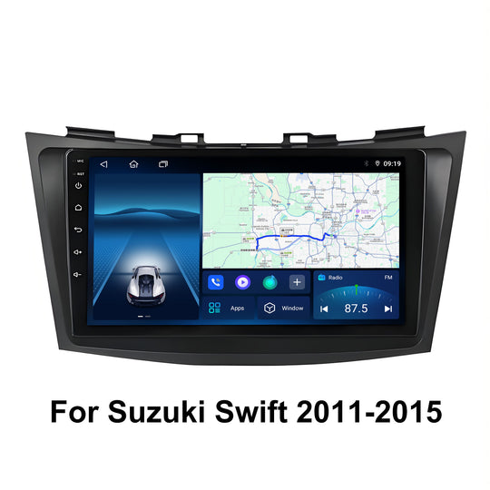 9 Inch Touch Screen for Suzuki Swift 2011-2015 Radio, Android Car Stereo with Carplay Android Auto in Dash GPS Navigation Bluetooth WIFI FM Steering Wheel Controls