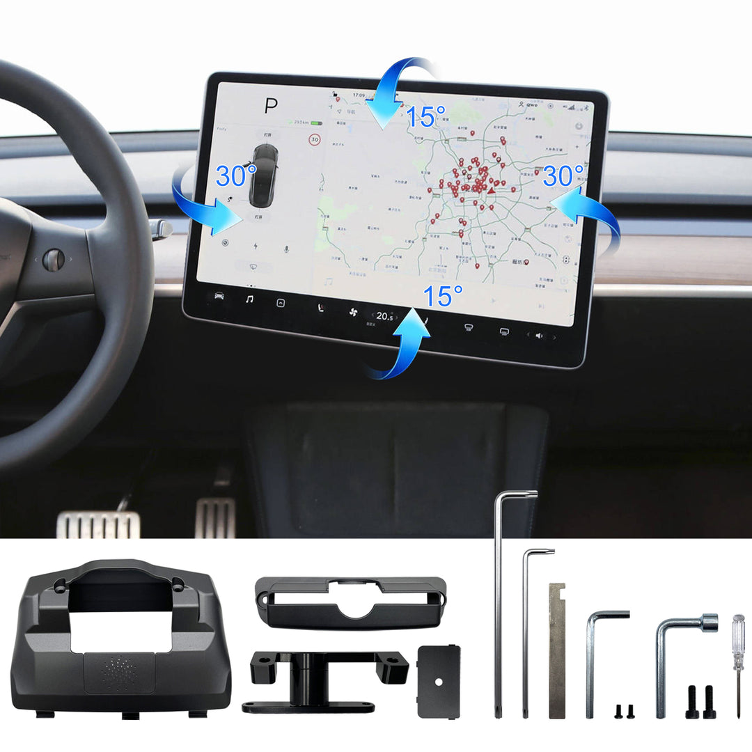 KSPIV Screen Swivel Tilt Mount for Tesla Model 3 Model Y Four Direction Screen Rotating Holder Bracket tesla accessories