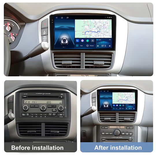 9.5 Inch 2K Touch Screen for Honda Pilot 1 2005 - 2008 Radio, Android Car Stereo with Carplay Android Auto in Dash GPS Navigation Bluetooth WIFI FM Steering Wheel Controls