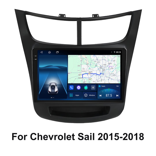 9.5 Inch 2K Touch Screen for Chevrolet Sail 2015-2018 Radio, Android Car Stereo with Carplay Android Auto in Dash GPS Navigation Bluetooth WIFI FM Steering Wheel Controls