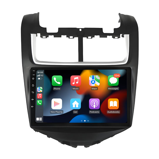 9 Inch Touch Screen for Chevrolet Aveo 2014 2017 Radio, Android Car Stereo with Carplay Android Auto in Dash GPS Navigation Bluetooth WIFI FM Steering Wheel Controls