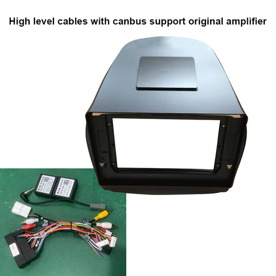 10 Inch Car Radio Fascias For Hyundai IX35 High&low Version Stereo Panel Wiring Harness Power