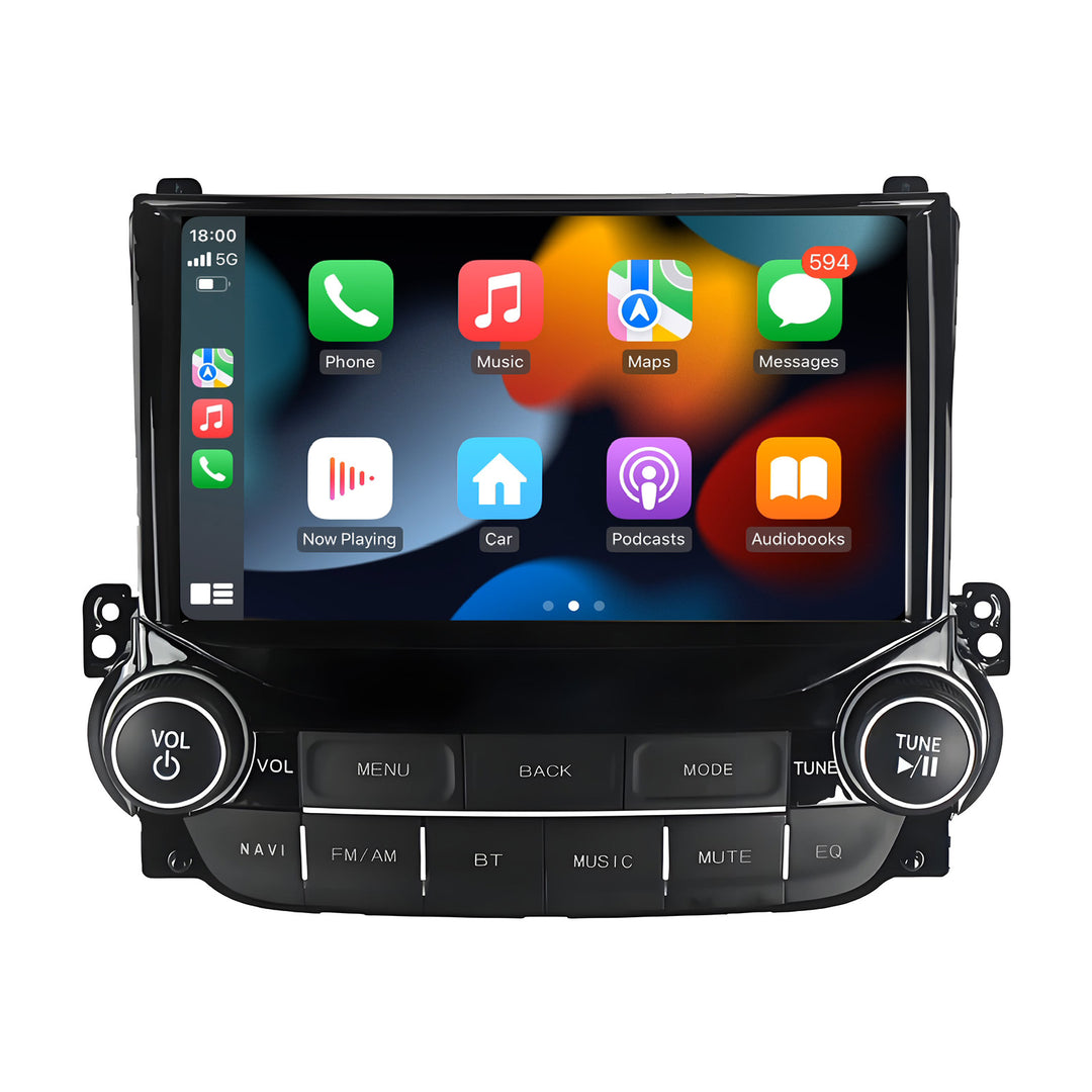 9.5 Inch 2K Touch Screen for Chevrolet Malibu 2012-2015 Radio, Android Car Stereo with Carplay Android Auto in Dash GPS Navigation Bluetooth WIFI FM Steering Wheel Controls