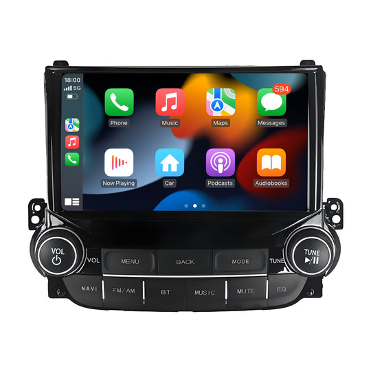 9.5 Inch 2K Touch Screen for Chevrolet Malibu 2012-2015 Radio, Android Car Stereo with Carplay Android Auto in Dash GPS Navigation Bluetooth WIFI FM Steering Wheel Controls