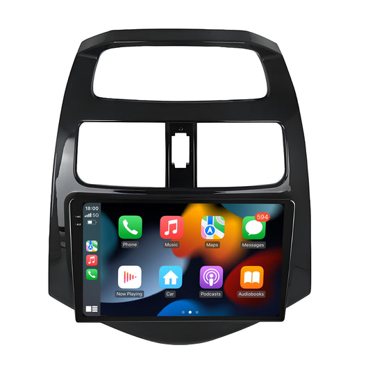 9 Inch Touch Screen for Chevrolet Spark 2010-2014 Radio, Android Car Stereo with Carplay Android Auto in Dash GPS Navigation Bluetooth WIFI FM Steering Wheel Controls
