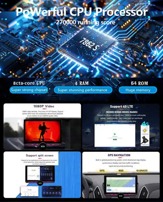 Universal Car Radio 11.8" Touch Screen