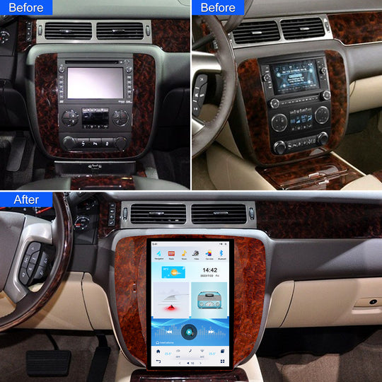 KSPIV | GMC Yukon/Chevrolet | Tahoe Silverado | 2007-2012 | Tesla Vertical Screen | Car Radio