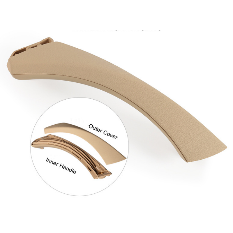 For BMW 3 Series 2004-2012 E90. E91. E92 Inner Handle Seven-Piece Set, Left-Hand Drive Version Interior Door Pull Handle Replace Cover Car Door Handle