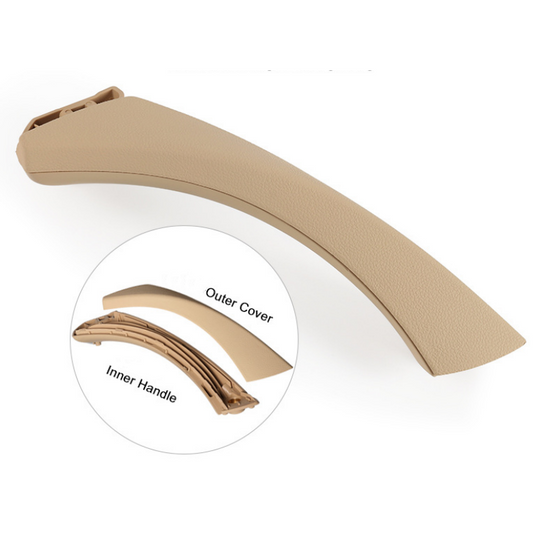 For BMW 3 Series 2004-2012 E90. E91. E92 Inner Handle Seven-Piece Set, Left-Hand Drive Version Interior Door Pull Handle Replace Cover Car Door Handle