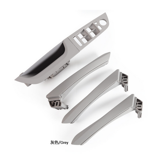 For BMW 3 Series 2004-2012 E90. E91. E92 Inner Handle Seven-Piece Set, Left-Hand Drive Version Interior Door Pull Handle Replace Cover Car Door Handle