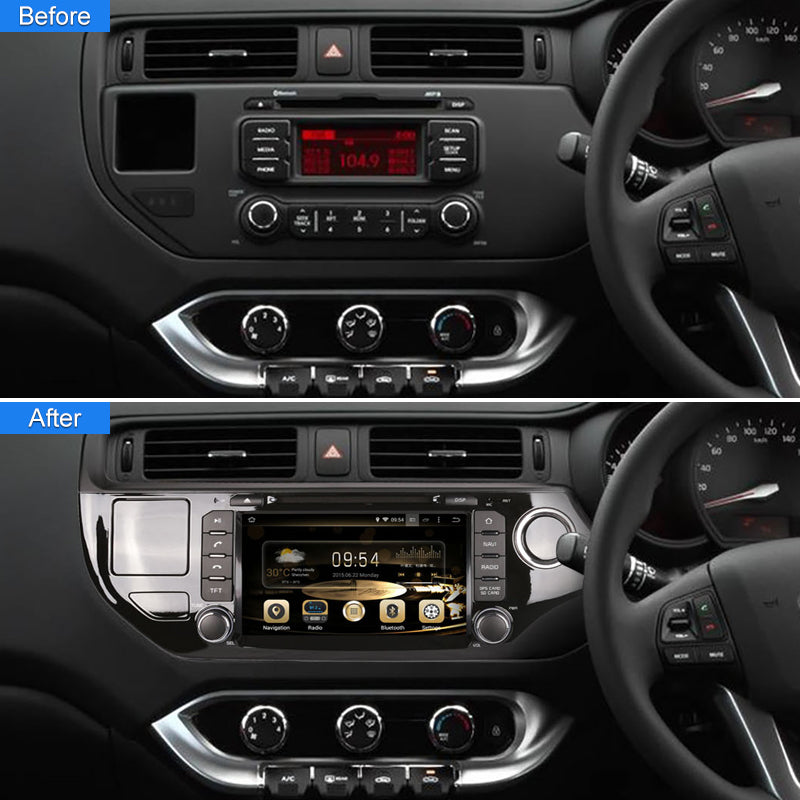 Android 8"  Radio Autoradio for Kia RIO 2015- RHD Car Multimedia Video Player Auto Audio Carplay