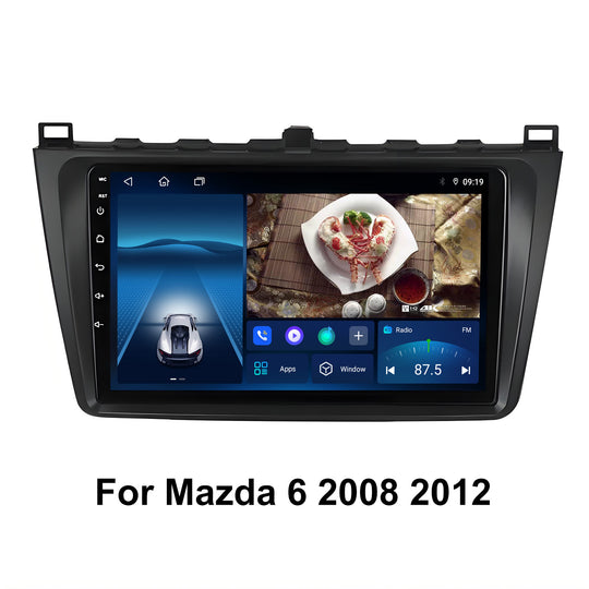 8 Inch Touch Screen for Mazda 6 2008 2012 Radio, Android Car Stereo with Carplay Android Auto in Dash GPS Navigation Bluetooth WIFI FM Steering Wheel Controls