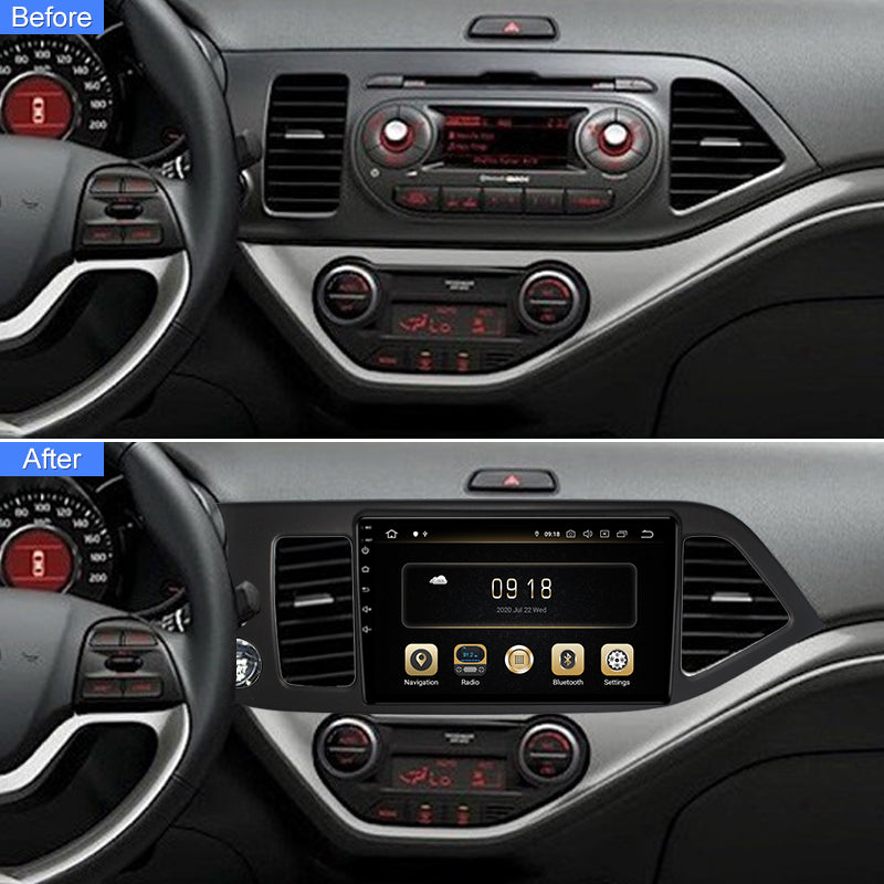 Car Radio For KIA PICANTO MORNING 2011- 4G Car Multimdia Player GPS Navigation 2 Din Android Auto & Carplay Headunit
