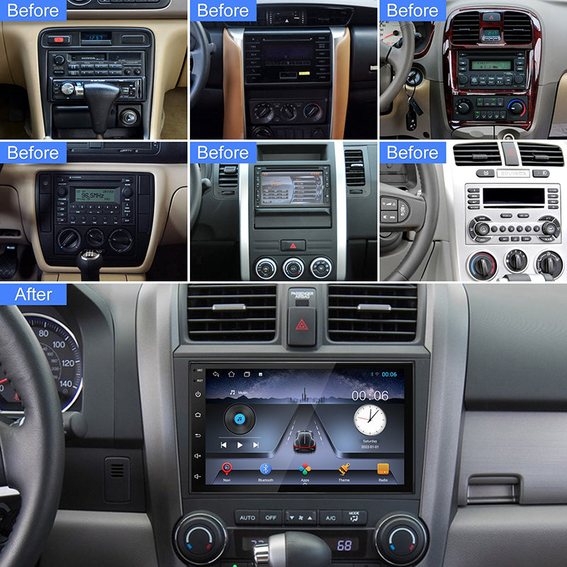 Android Universal 7 Inch Car Multimedia Player 2 Din Bluetooth Receiver In-Dash Navigation Unit with WiFi/GPS/DSP