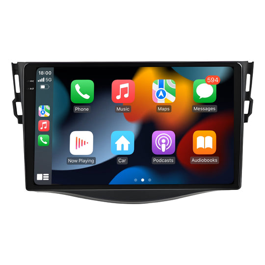 10 Inch Touch Screen for Toyota RAV4 2005-2013 Radio, Android Car Stereo with Carplay Android Auto in Dash GPS Navigation Bluetooth WIFI FM Steering Wheel Controls
