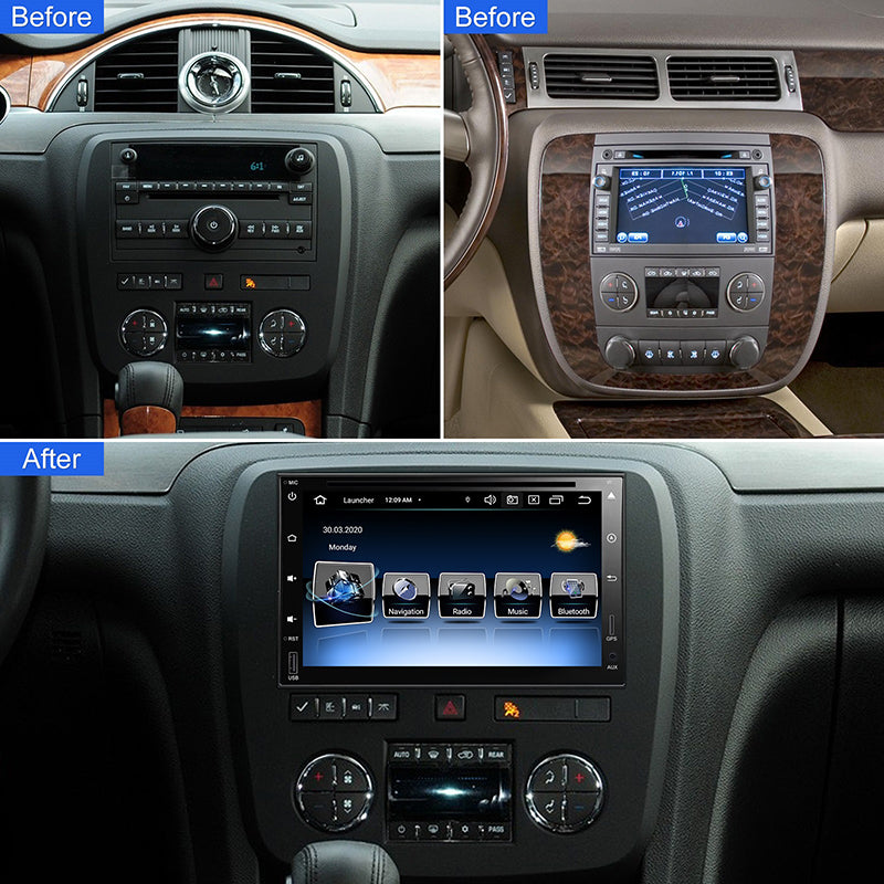 Android Car Multimedia Player Radio For GMC Yukon Tahoe Acadia Chevrolet Tahoe Chevy Tahoe Buick Enclave 2007-2012 2Din Automotivo GPS Navigation