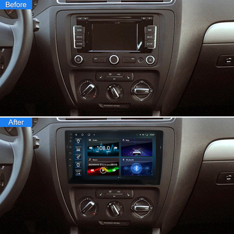 9 Inch Android For Volkswagen VW Polo Jetta Skoda Octavia Golf B6 Touran Car Radio 2din Multimedia Player Carplay Auto GPS Navigation