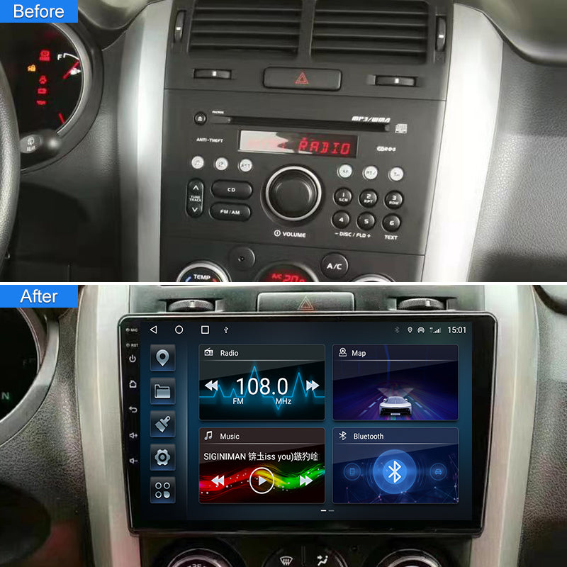 9 Inch QLED Wireless Carplay Android Auto Car Stereo Radio for SUZUKI GRAND VITARA 2005-2015  | AHD DVR GPS 4GLTE RDS DSP