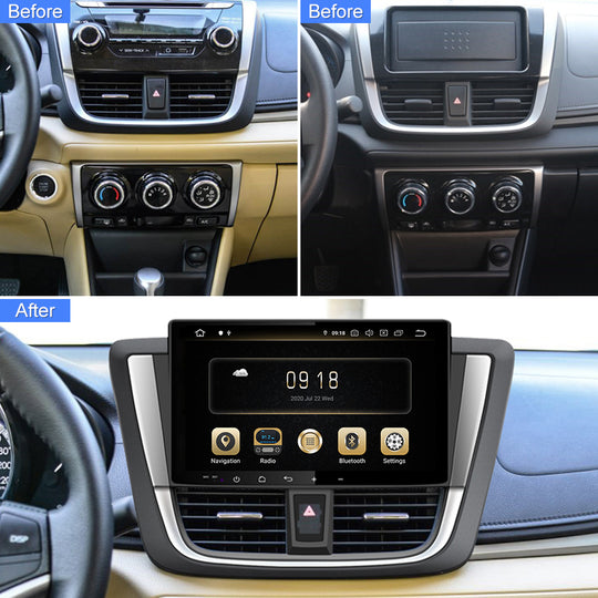 10.1" Android Touch Screen Car Stereo For Toyota Vios 2017-/Yaris Sedan 2016- Multimedia Video Player Autoradio GPS Navigation