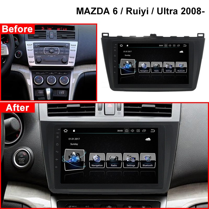 8Core 9 Inch Screen Multimedia Video Player Android 10 for MAZDA 6/Ruiyi/Ultra 2008- Car Radio Stereo Carplay GPS Navigation