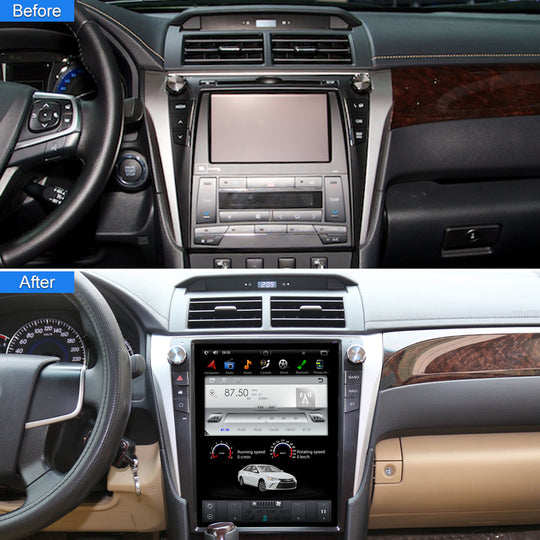 KSPIV Android Qualcomm 6125 Tesla Style Screen Car Multimedia Player For TOYOTA CAMRY 2015- GPS Navigation Unit With WIFI / Bluetooth/ DSP/FM
