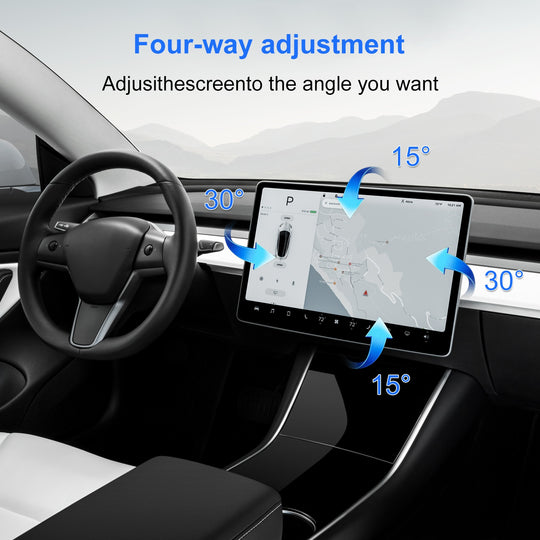 KSPIV Screen Swivel Tilt Mount for Tesla Model 3 Model Y Four Direction Screen Rotating Holder Bracket tesla accessories
