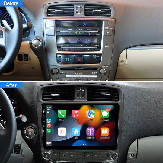 Android Car Stereo for Lexus IS 2005-2015 Carplay Radio GPS Navi Multimedia Wifi 10 Inch Touch Screen Headunit