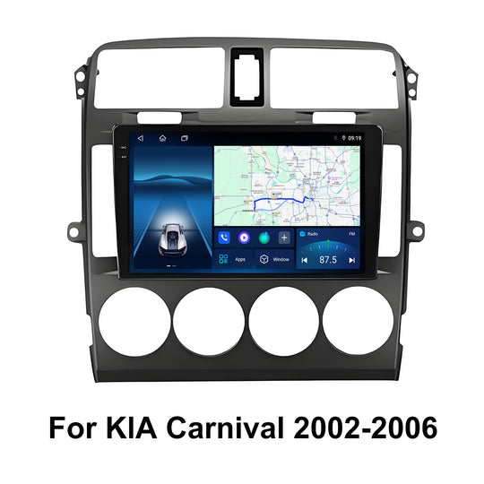 9 Inch Touch Screen for KIA Carnival 2002-2006 Radio, Android Car Stereo with Carplay Android Auto in Dash GPS Navigation Bluetooth WIFI FM Steering Wheel Controls
