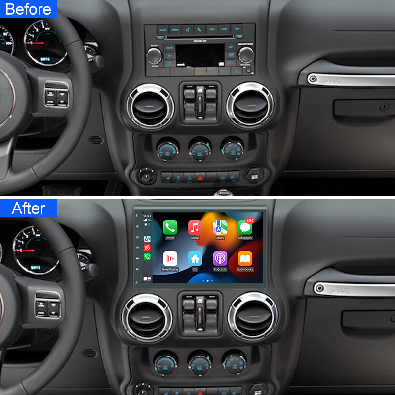 10.1" Car Radio 2Din Android for Jeep Wrangler 2011-2014 Car Stereo  GPS Navigation Autoradio Multimedia Player Audio Auto