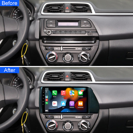 9" QLED Screen Android 10 Car Radio Multimedia Video Player Navigation GPS For Hyundai Verna Reina  2017