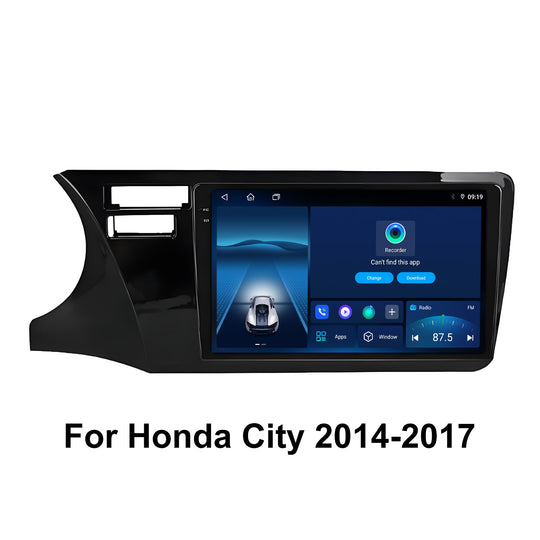 9.5 Inch 2K Touch Screen for Honda City 2014 2015 2016 2017 Radio, Android Car Stereo with Carplay Android Auto in Dash GPS Navigation Bluetooth WIFI FM Steering Wheel Controls