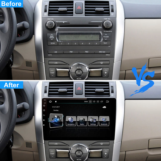 10.1" Android Car Stereo Single Din Universal with Carplay Android Auto IPS Screen