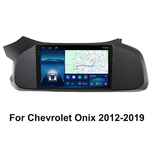 9.5 Inch 2K Touch Screen for Chevrolet Onix 2012-2019 Radio, Android Car Stereo with Carplay Android Auto in Dash GPS Navigation Bluetooth WIFI FM Steering Wheel Controls