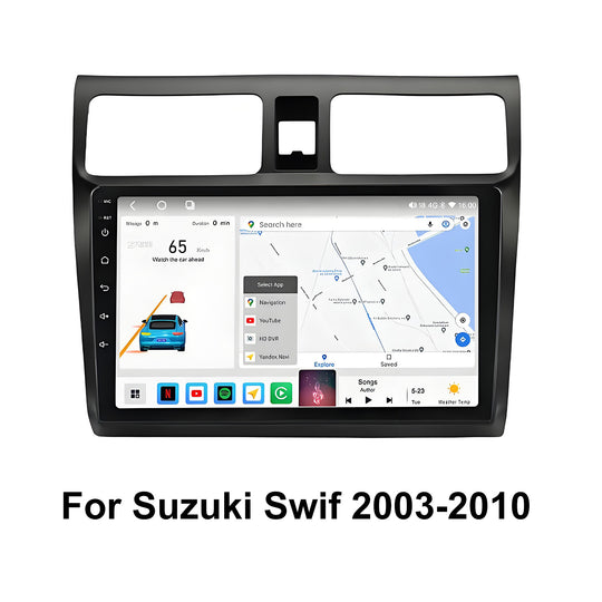 9 Inch Touch Screen for Suzuki Swift 2003-2010 Radio, Android Car Stereo with Carplay Android Auto in Dash GPS Navigation Bluetooth WIFI FM Steering Wheel Controls