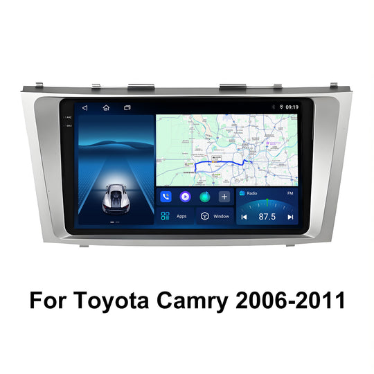 9 Inch Touch Screen for Toyota Camry 2006-2011 Radio, Android Car Stereo with Carplay Android Auto in Dash GPS Navigation Bluetooth WIFI FM Steering Wheel Controls