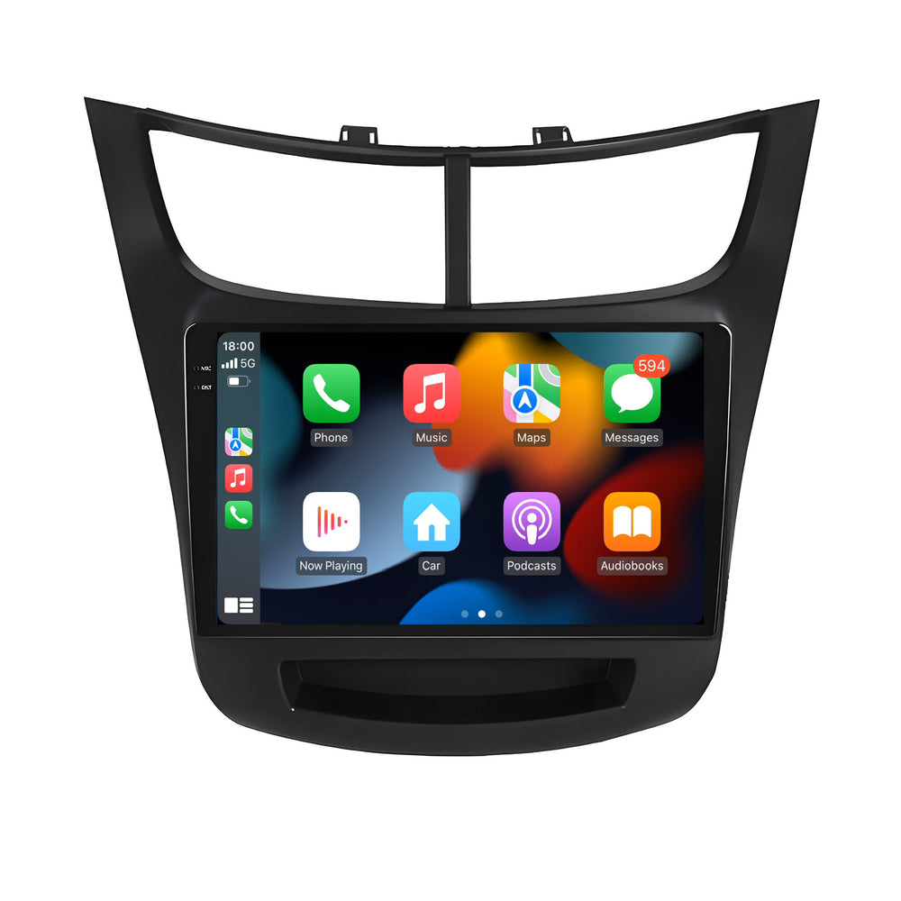 9.5 Inch 2K Touch Screen for Chevrolet Sail 2015-2018 Radio, Android Car Stereo with Carplay Android Auto in Dash GPS Navigation Bluetooth WIFI FM Steering Wheel Controls