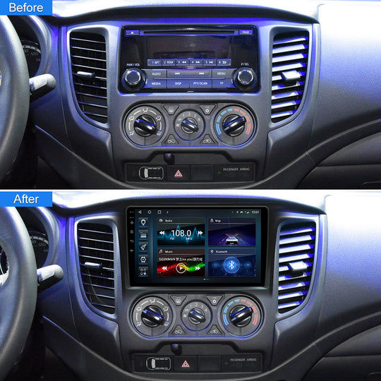 Android 2K Screen Car Radio For Mitsubishi L200 Triton Strakar (Portugal) 2015- Manual A/C Carplay Navigation Multimedia Player 2 Din DVD Stereo