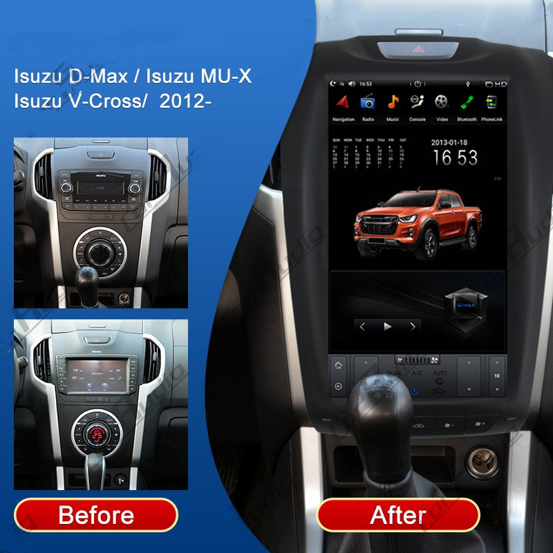 KSPIV Android 11 Vertical Screen Car GPS Navigation For Isuzu D-Max / Isuzu MU-X / Isuzu V-Cross 2012- AUTO A/C Multimedia Video Player
