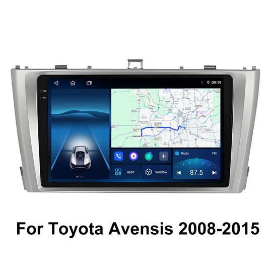 9 Inch Touch Screen for Toyota Avensis 2008-2015 Radio, Android Car Stereo with Carplay Android Auto in Dash GPS Navigation Bluetooth WIFI FM Steering Wheel Controls