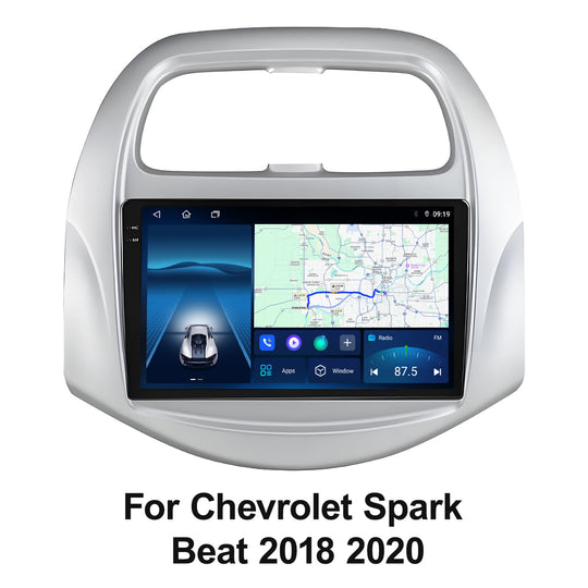 9 Inch Touch Screen for for For Chevrolet SparkBeat 2018 2020 Radio, Android Car Stereo with Carplay Android Auto in Dash GPS Navigation Bluetooth WIFI FM Steering Wheel Controls